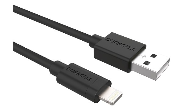 Cabo Duracell 2m USB-A para Relâmpago