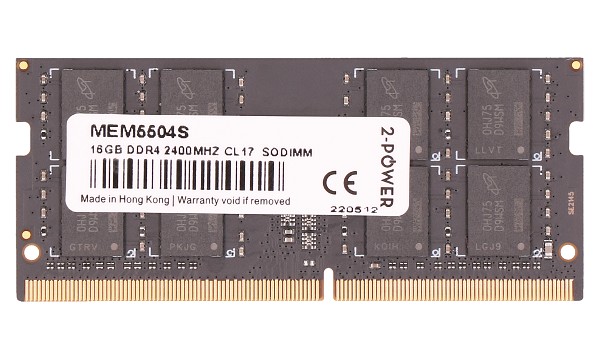 16 GB DDR4 2400 MHz CL17 SODIMM