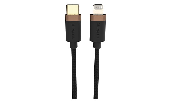 Cabo Duracell 2m USB-C para Relâmpago