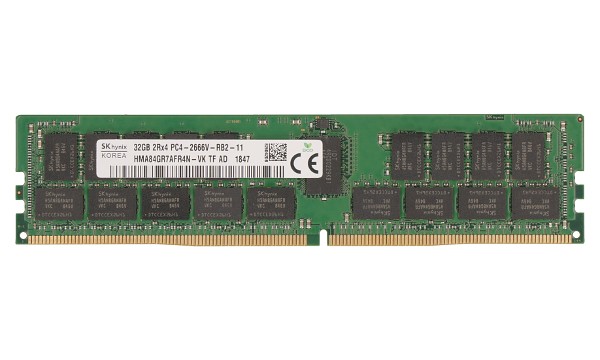 ProLiant DL360 Gen10 Solution 32GB 2Rx4 2666MHz ECC Reg RDIMM CL19