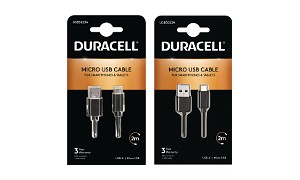 Duracell 1m+2m Cabo USB-A para Micro USB