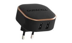 Carregador de telefone /Tablet USB 2x2,4A da Duracell